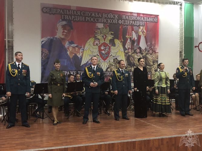 Ансамбль песни и пляски Северо-Кавказского округа Росгвардии дал концерт в Назрани