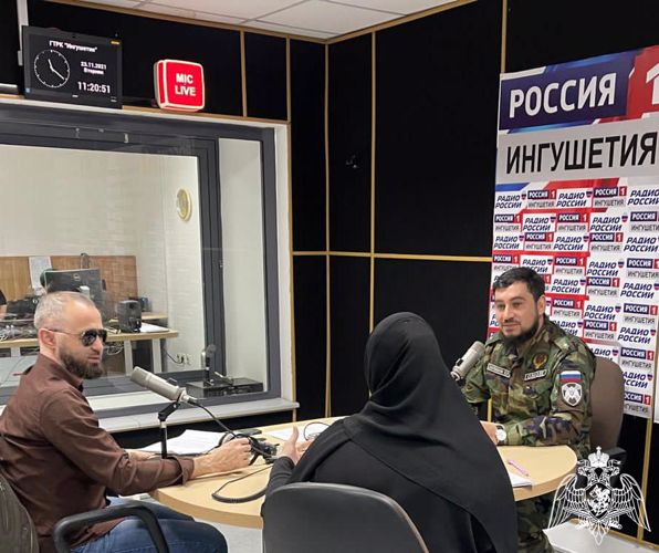 Офицер Росгвардии в Ингушетии стал гостем очередного выпуска ведомственной радиорубрики