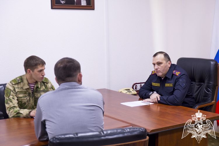 В Ингушетии начальник территориального Управления Росгвардии провел прием граждан