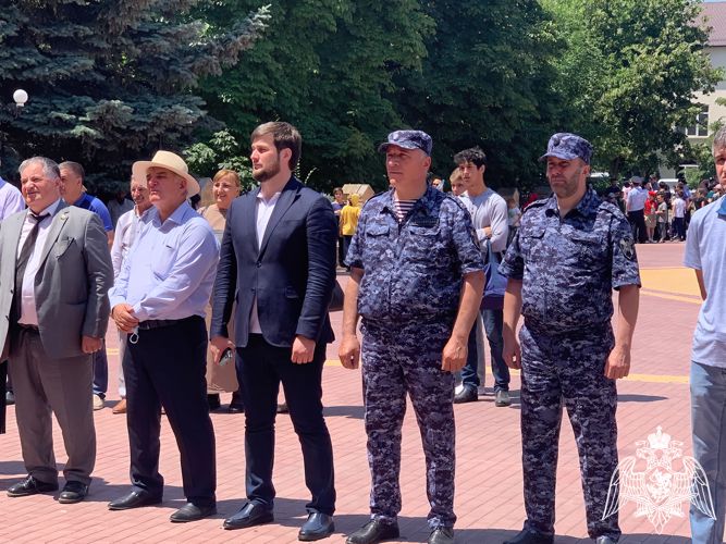 Росгвардейцы Ингушетии приняли участие в памятных мероприятиях 