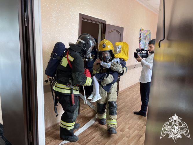 В Ингушетии пожарно-тактические учения в школе Росгвардии стали темой очередного выпуска рубрики «В эфире Росгвардия»