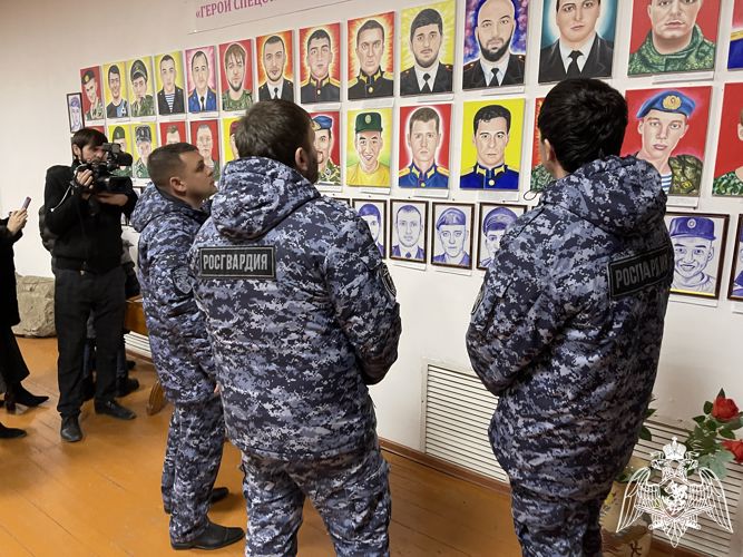 В Ингушетии росгвардейцы приняли участие в мероприятии, посвященном Дню Героев Отечества
