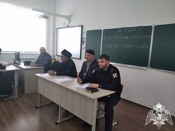 В Ингушетии росгвардейцы поддержали всероссийскую акцию «Есть такая профессия - Родину защищать!»