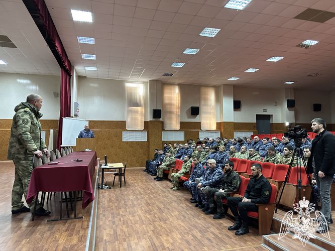 Росгвардейцы Ингушетии приняли участие в мероприятии, приуроченному ко Дню защитника Отечества