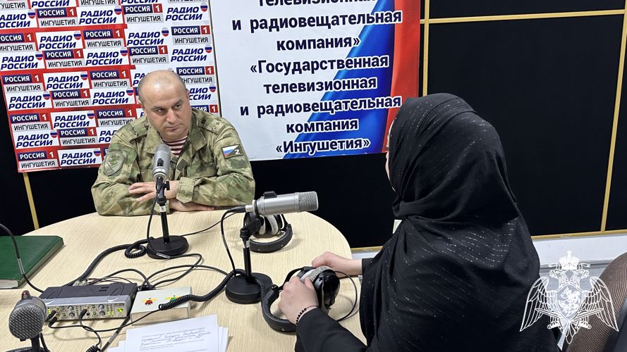 Радиорубрика «В эфире Росгвардия» продолжается в Ингушетии