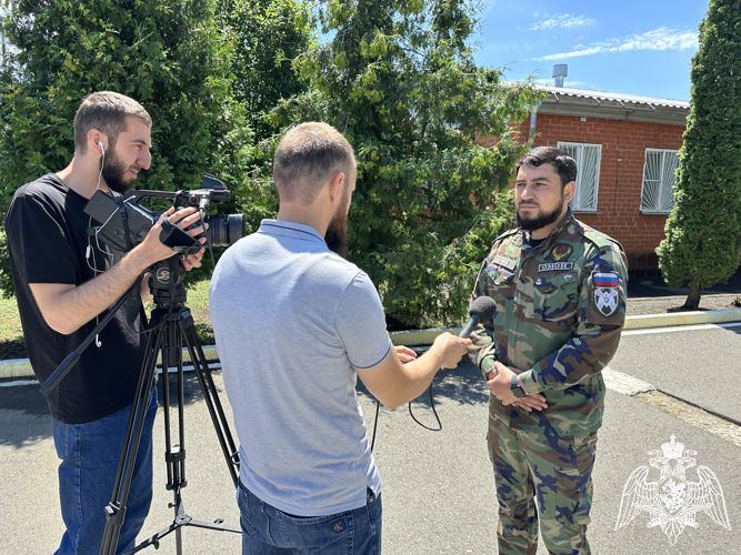 В Ингушетии росгвардейцы встретились с ветеранами ведомства