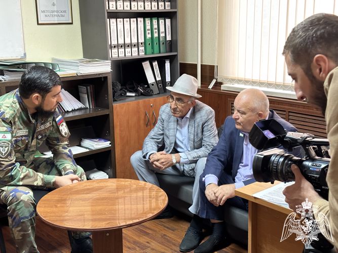 В Ингушетии росгвардейцы встретились с ветеранами ведомства