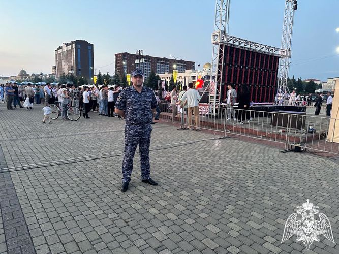 В Ингушетии росгвардейцы обеспечили правопорядок в период проведения республиканских мероприятий