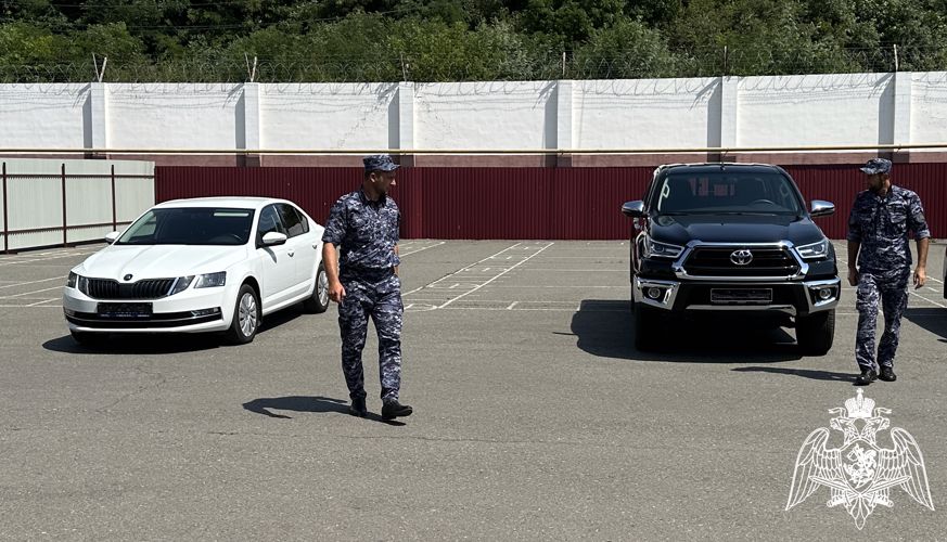 Росгвардейцы получили новые служебные автомобили в Ингушетии