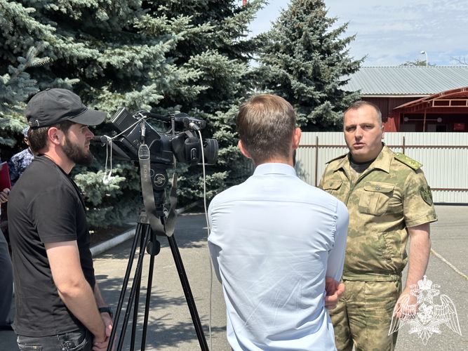 Росгвардейцы получили новые служебные автомобили в Ингушетии