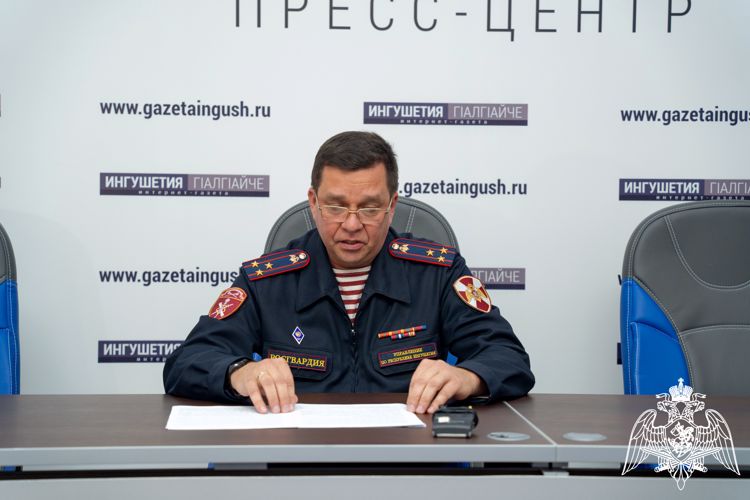 Журналистам Ингушетии рассказали об итогах работы подразделений республиканского управления Росгвардии