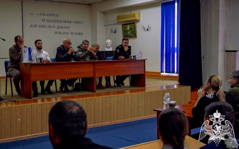 Сотрудник Росгвардии в Ингушетии принял участие в патриотическом мероприятии