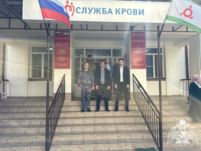 В Ингушетии росгвардейцы приняли участие в донорской акции