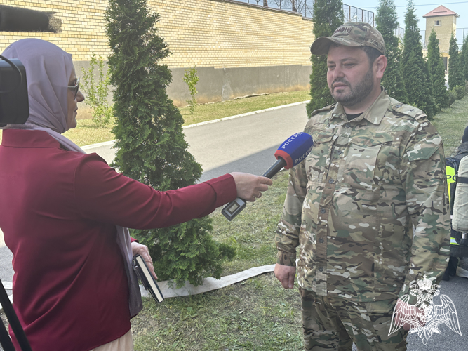 Совместные пожарно-тактические занятия сотрудников Росгвардии и МЧС прошли в Ингушетии