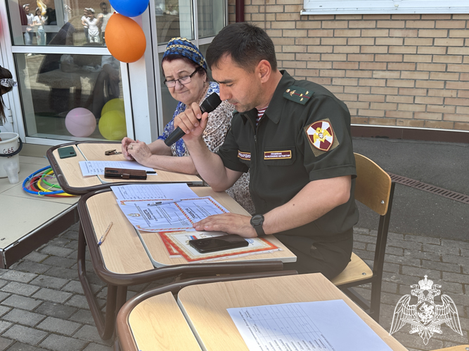 Росгвардейцы провели спортивное мероприятие для учащихся ведомственной школы в Ингушетии