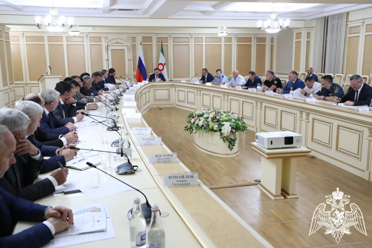Руководитель Управления Росгвардии по Республике Ингушетия принял участие в заседании региональной антитеррористической комиссии 