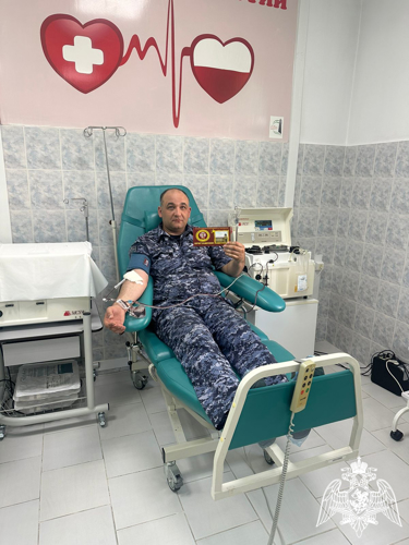 В Ингушетии росгвардейцы приняли участие в донорской акции