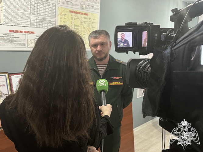 Сюжет о деятельности росгвардейцев подготовили журналисты местного телеканала в Ингушетии