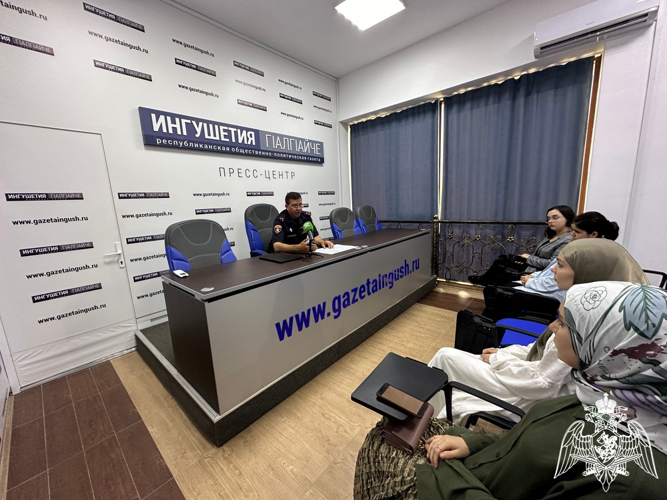 Брифинг регионального Центра лицензионно-разрешительной работы Росгвардии состоялся в Ингушетии