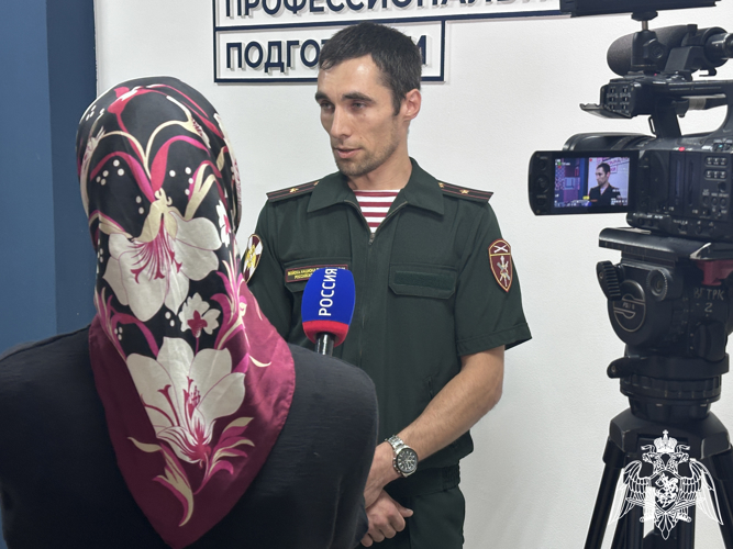 В Ингушетии росгвардейцы встретились с учениками Центра опережающей профессиональной подготовки