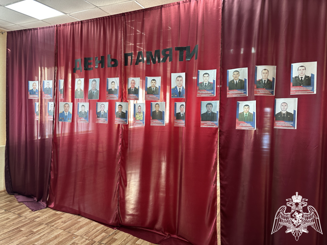 В школе Росгвардии  в Ингушетии прошли мероприятия, посвященные памяти погибших правоохранителей