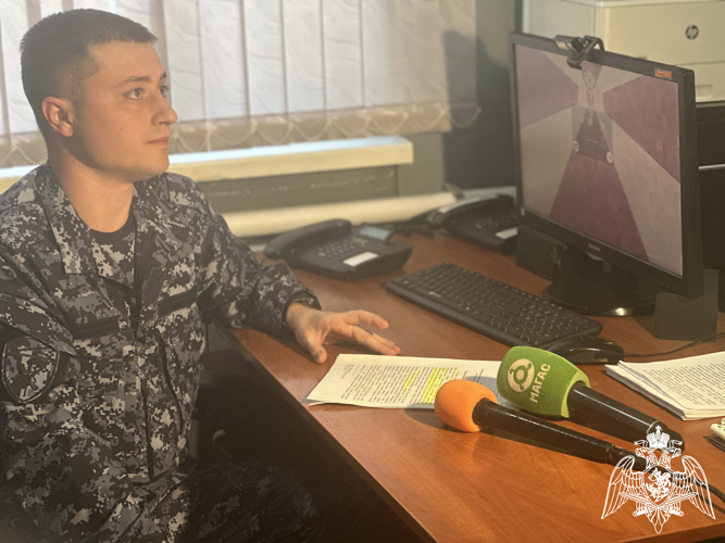 Ведомственная телерубрика «В эфире Росгвардия» продолжается в Ингушетии