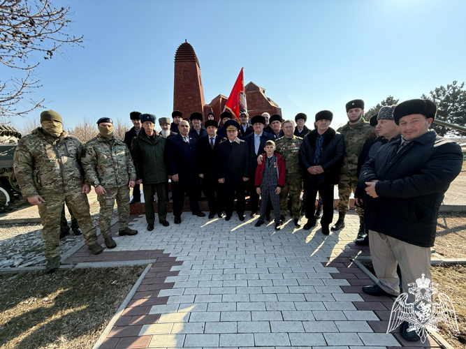 В Ингушетии росгвардейцы приняли участие в мероприятиях, посвященных 36-й годовщине вывода советских войск из Афганистана