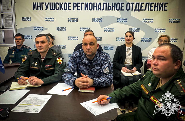 Росгвардейцы Ингушетии приняли участие в совещании по подготовке «Диктанта Победы»