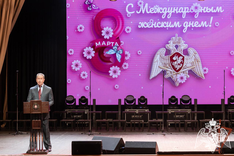 В Росгвардии состоялось торжественное мероприятие, приуроченное к Международному женскому дню (видео)