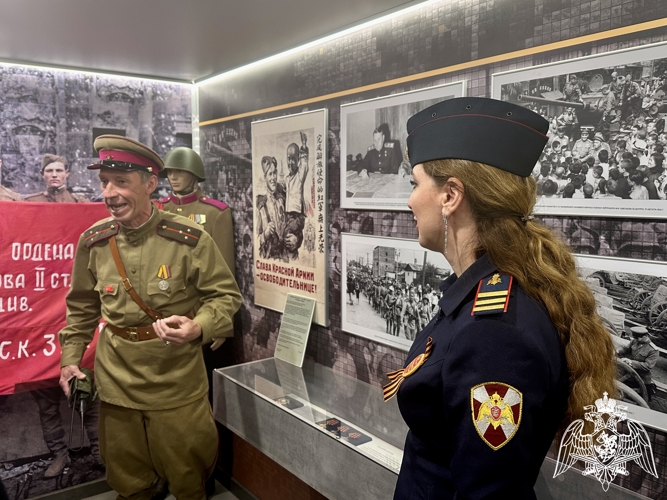 Росгвардейцы приняли участие во всероссийской патриотической акции «Единство в памяти. Сила в подвиге» в Ингушетии