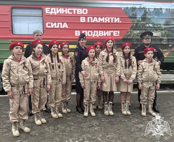 Росгвардейцы приняли участие во всероссийской патриотической акции «Единство в памяти. Сила в подвиге» в Ингушетии