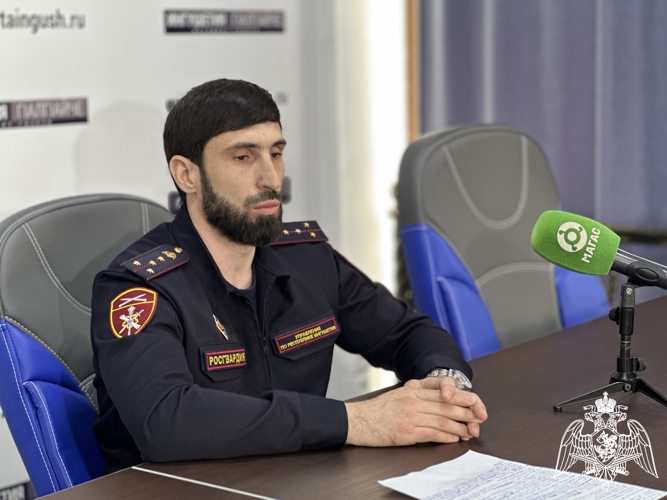 Брифинг начальника отделения государственного контроля Управления Росгвардии состоялся в Ингушетии
