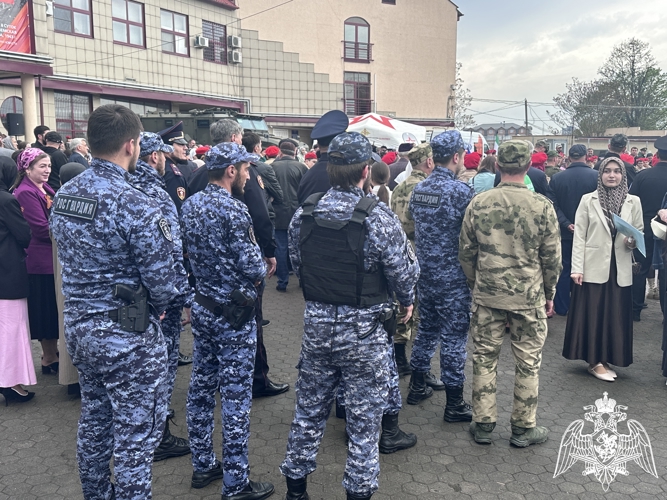 Росгвардейцы приняли участие во всероссийской патриотической акции  «Единство в памяти. Сила в подвиге» в Ингушетии