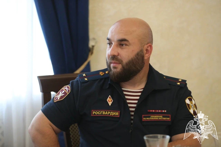 Росгвардейцы приняли участие во встрече с главой Ингушетии