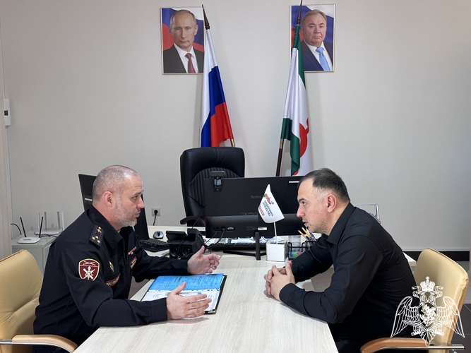 В Ингушетии росгвардейцы встретились с представителями  филиала фонда «Защитники Отечества»