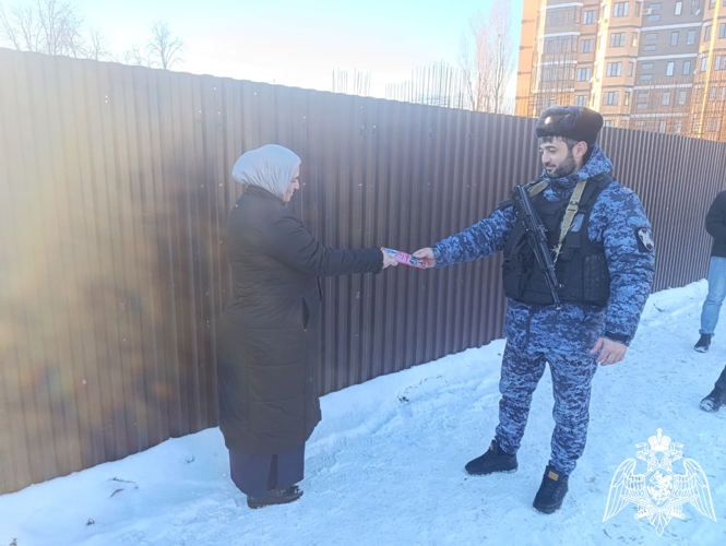 В Ингушетии росгвардейцы присоединились к акции «Безопасный Новый год»