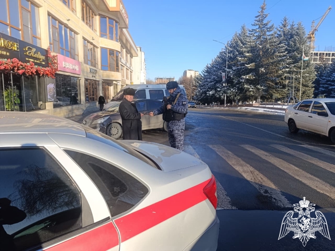 В Ингушетии росгвардейцы присоединились к акции «Безопасный Новый год»