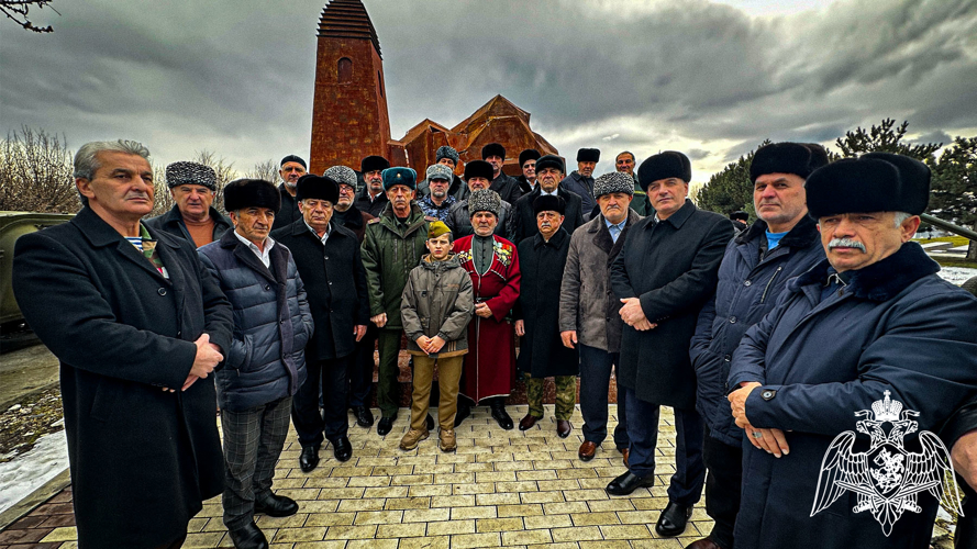 В Ингушетии росгвардейцы приняли участие в мероприятии, посвященном годовщине вывода советских войск из Афганистана