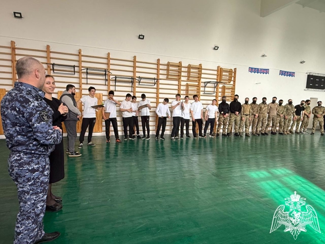Росгвардейцы провели спортивное мероприятие для учащихся подшефной школы в Ингушетии
