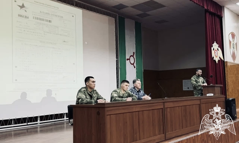 Сотрудники и военнослужащие Росгвардии в Ингушетии приняли участие в акции «Диктант Победы»