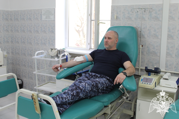 В Ингушетии росгвардейцы поддержали всероссийскую донорскую акцию