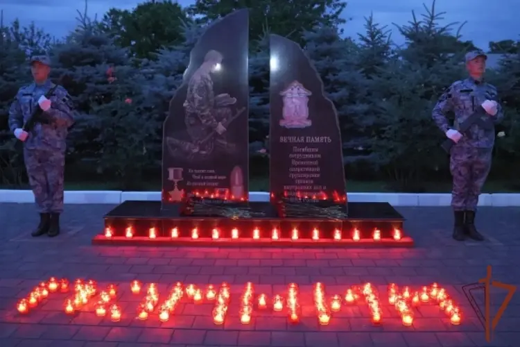 В Северо-Кавказском округе Росгвардии прошли мероприятия по случаю Дня памяти и скорби