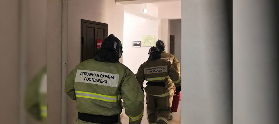 Росгвардия и МЧС провели совместное пожарно-тактическое занятие в Ингушетии