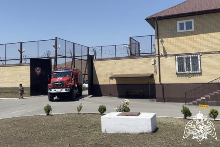 Росгвардия и МЧС провели совместное пожарно-тактическое занятие в Ингушетии