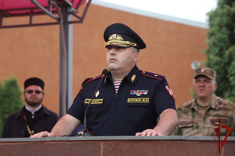Назрановский полк Росгвардии отпраздновал 22-ю годовщину со дня образования