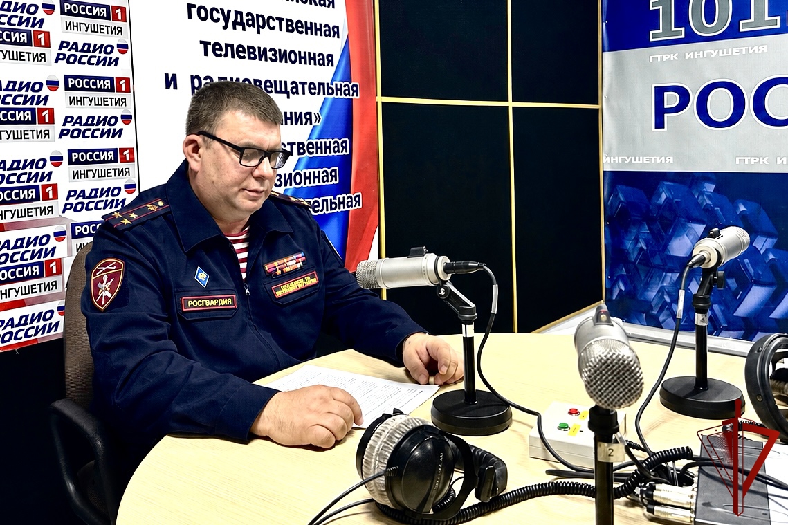 Радиорубрика «В эфире Росгвардия» продолжается в Ингушетии