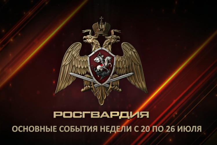 Ключевые события Росгвардии: итоги недели с 20 июля по 26 июля (видео)