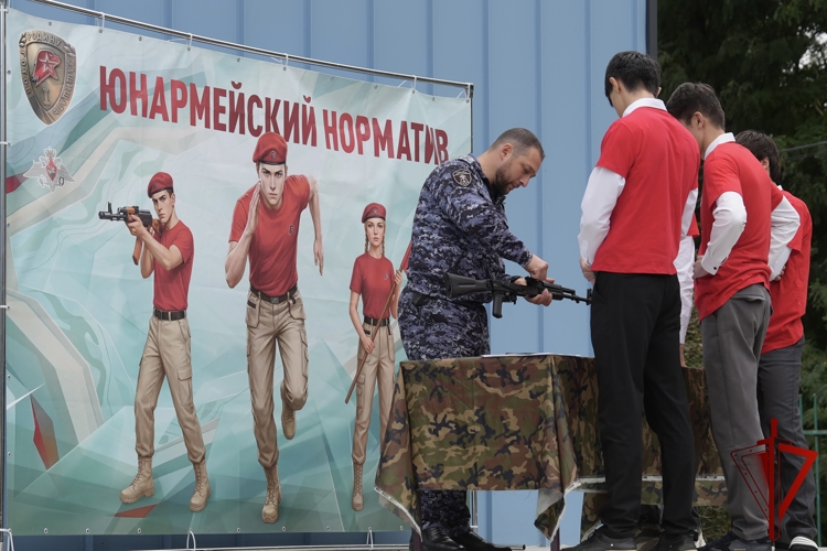 Росгвардейцы Ингушетии приняли участие в сдаче «Юнармейского норматива»