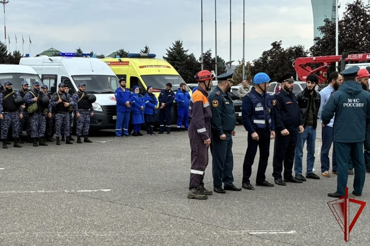 Росгвардейцы в Ингушетии приняли участие во Всероссийской тренировке по гражданской обороне 